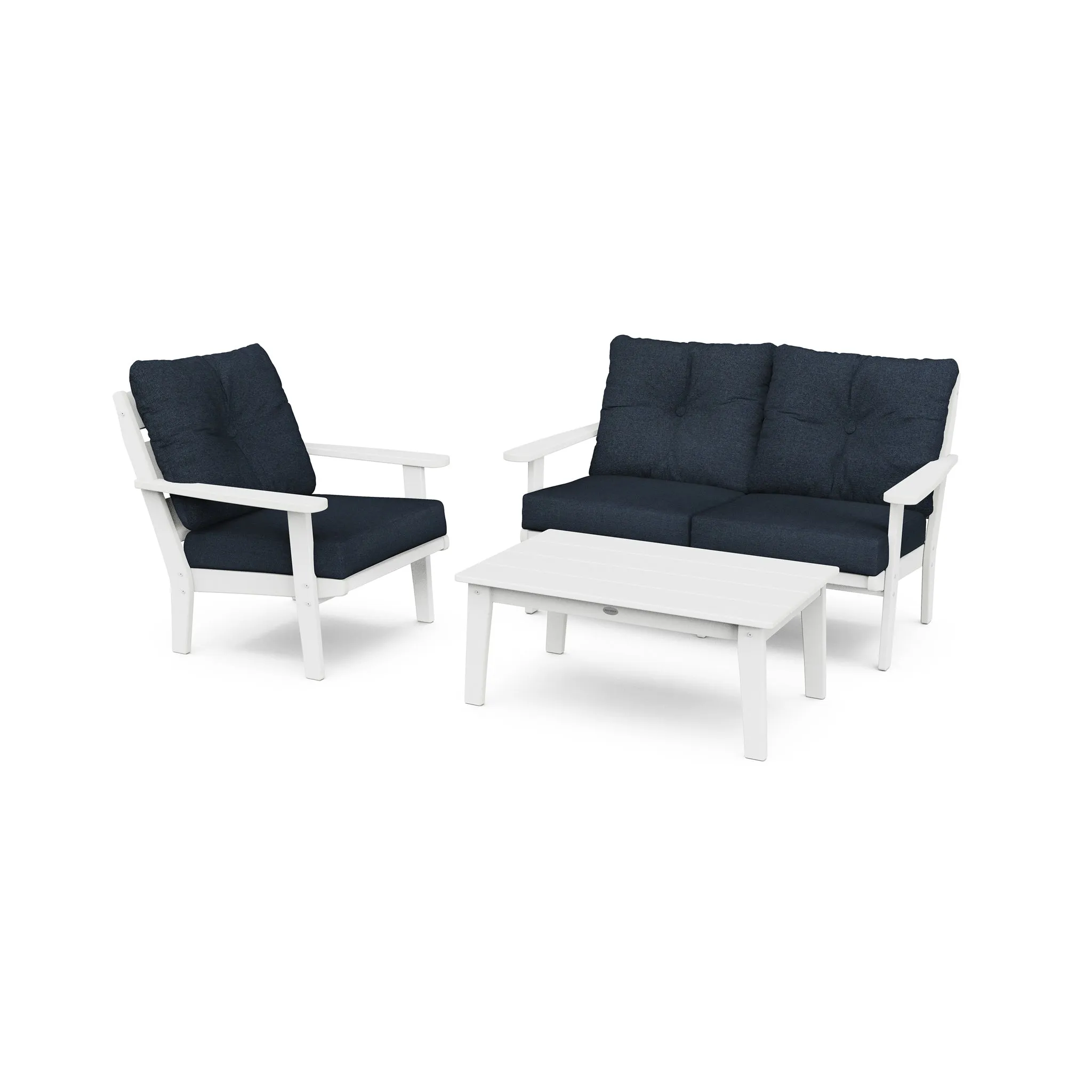 Lakeside 3 Piece Loveseat Deep Seating Group