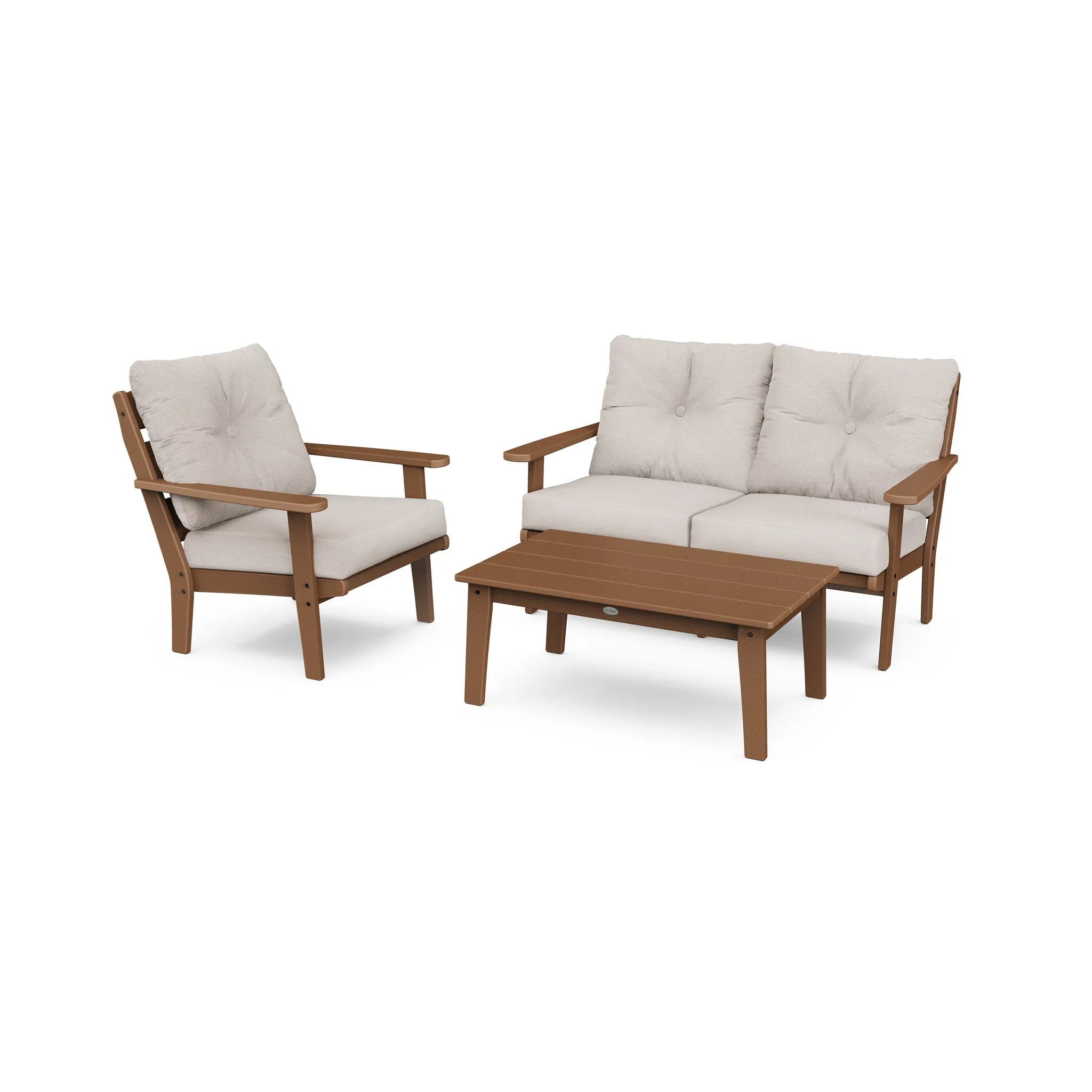 Lakeside 3 Piece Loveseat Deep Seating Group