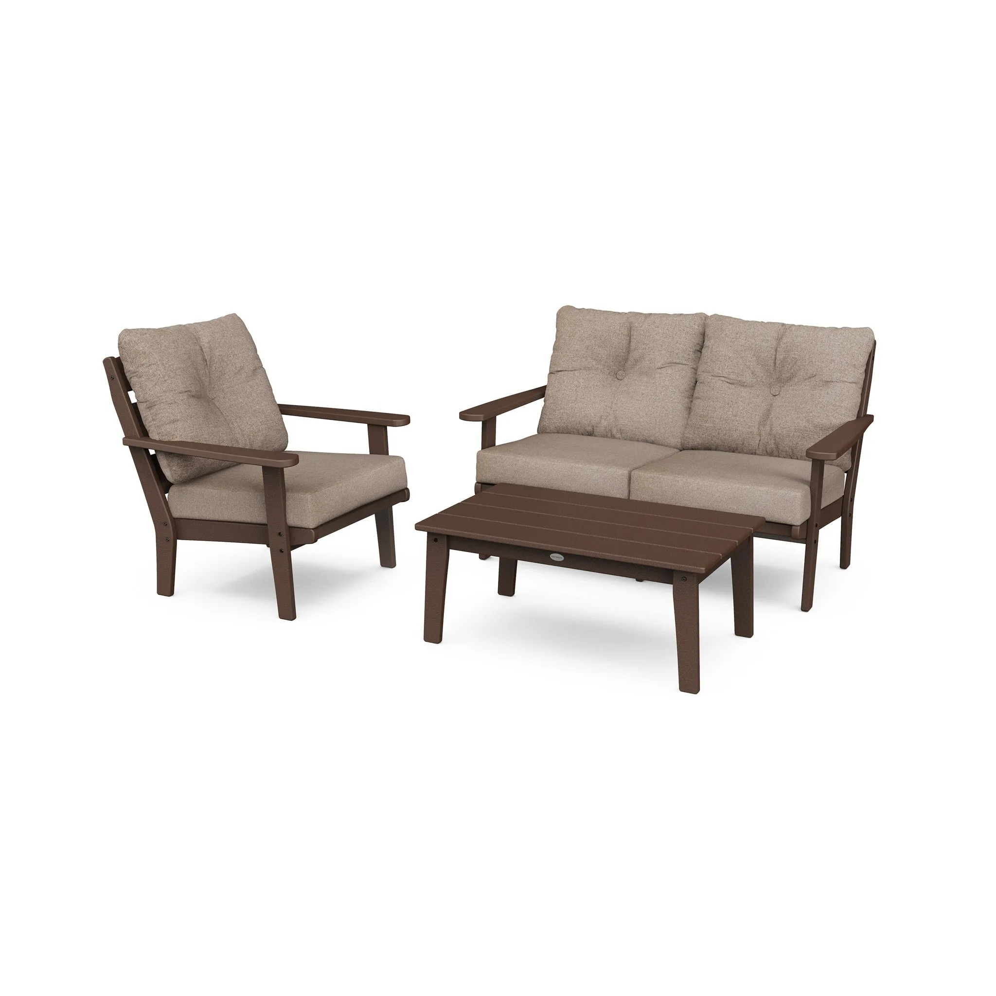 Lakeside 3 Piece Loveseat Deep Seating Group