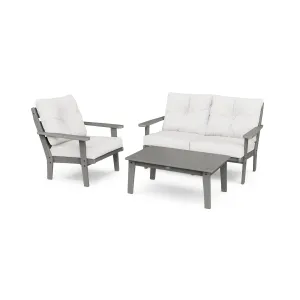 Lakeside 3 Piece Loveseat Deep Seating Group