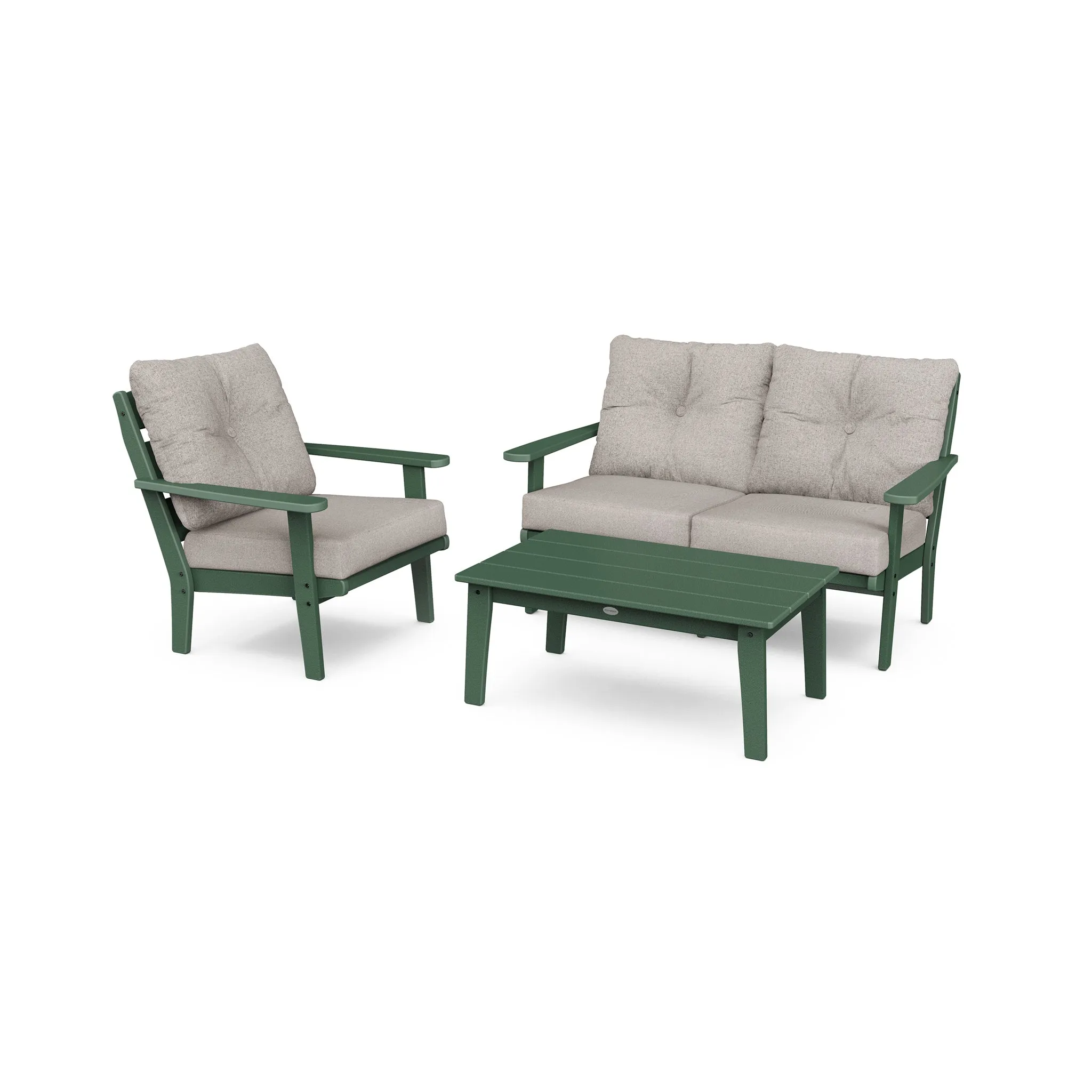 Lakeside 3 Piece Loveseat Deep Seating Group