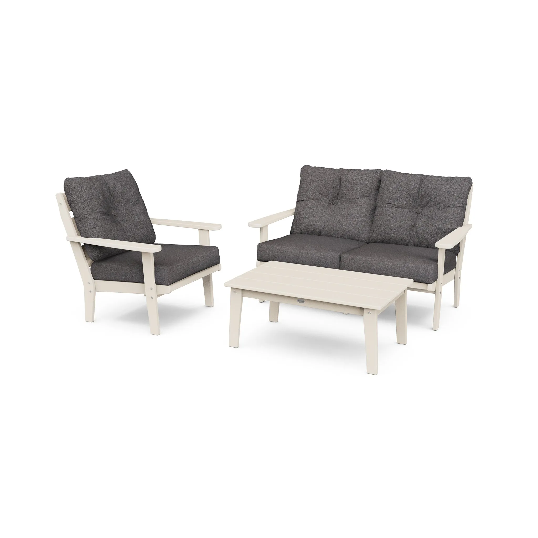 Lakeside 3 Piece Loveseat Deep Seating Group