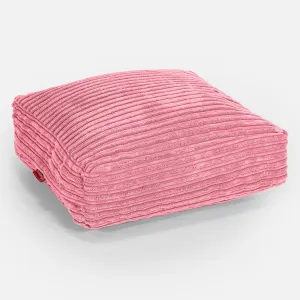 Large Floor Cushion - Cord Coral Pink