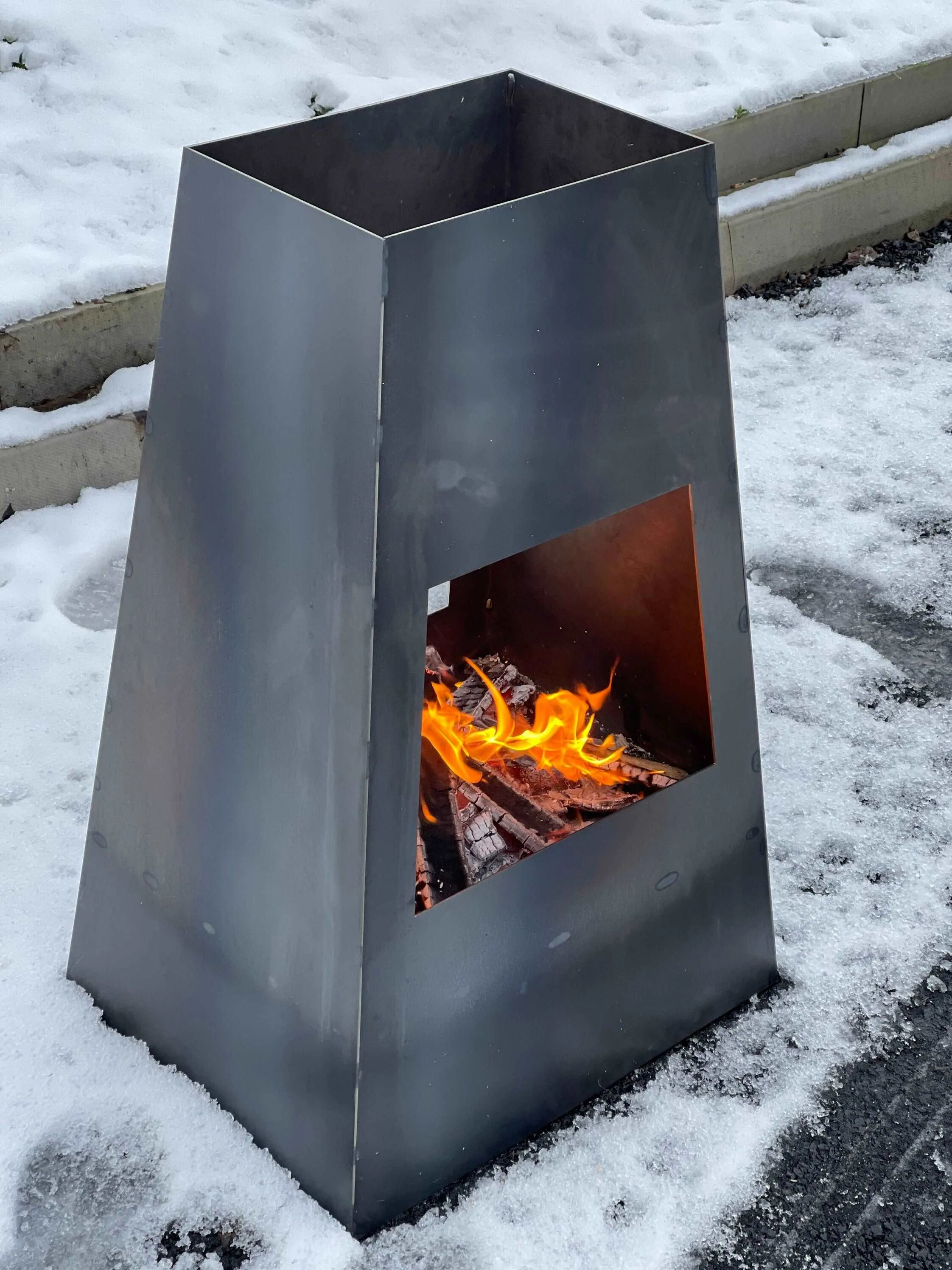 Large Metal Chimenea