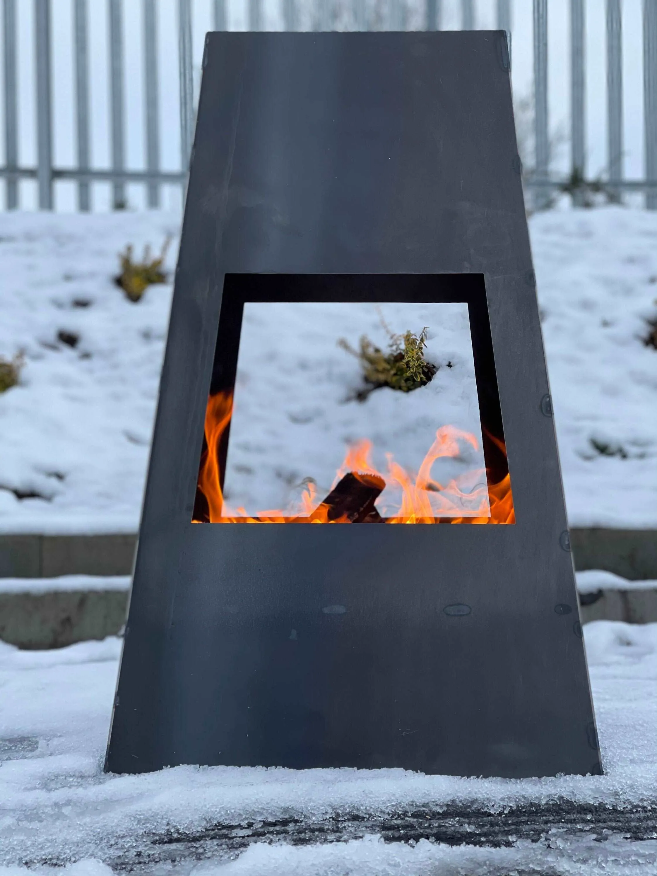 Large Metal Chimenea