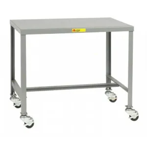 Mobile Steel Top Machine Table (24" Tall)