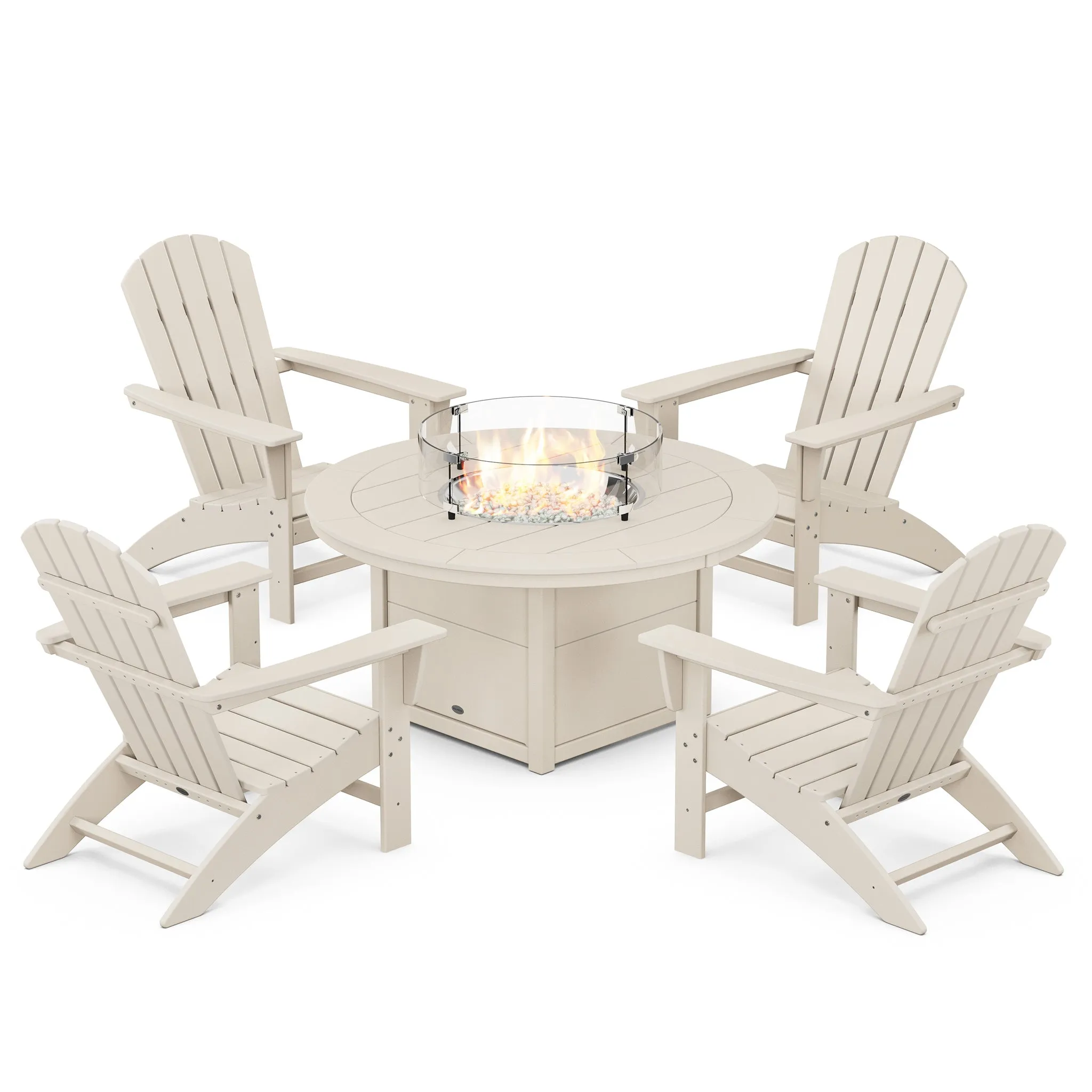 Nautical Adirondack 5 Piece Conversation Fire Group