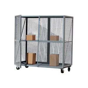 Open-Mesh Security Truck - 2400 lbs Capacity, Customizable, Gray