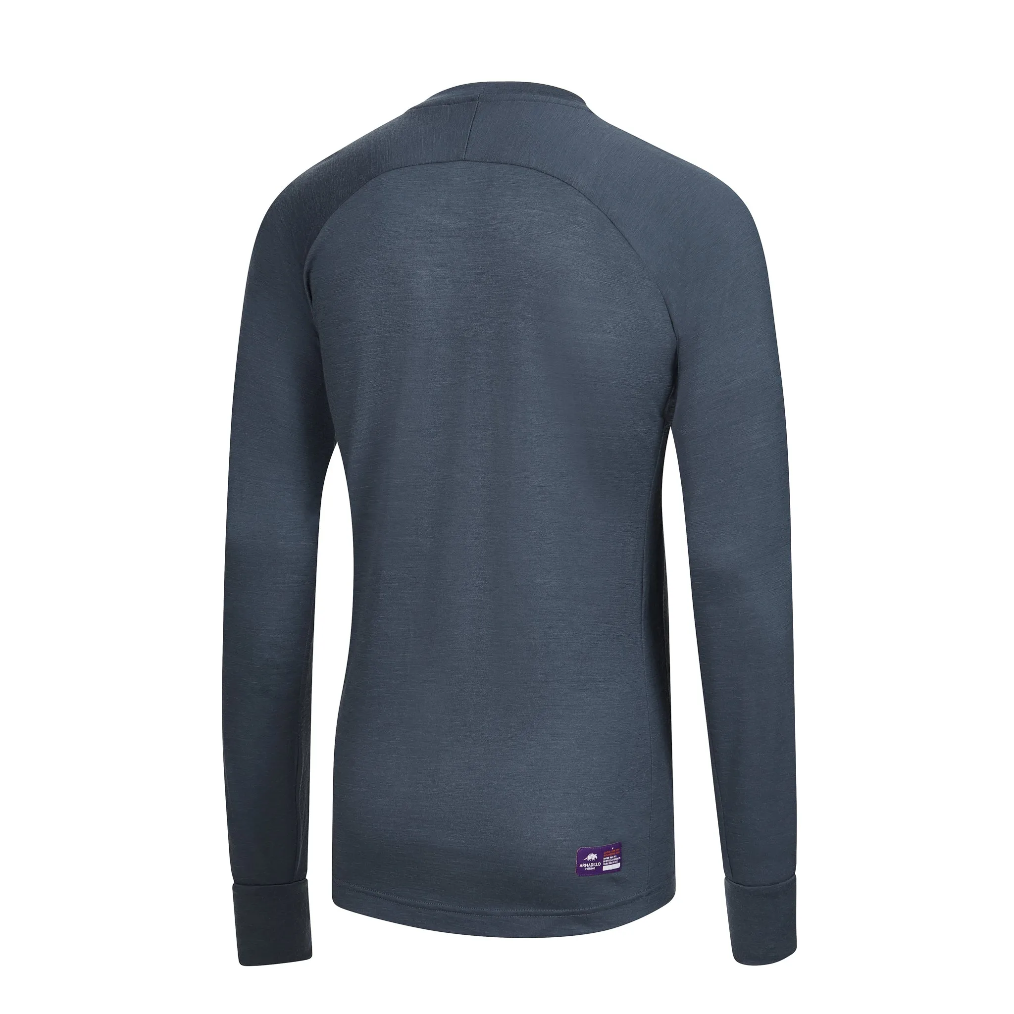 PANTHER - Mens Merino Wool Baselayer Big Cat Long Sleeve Crew Neck