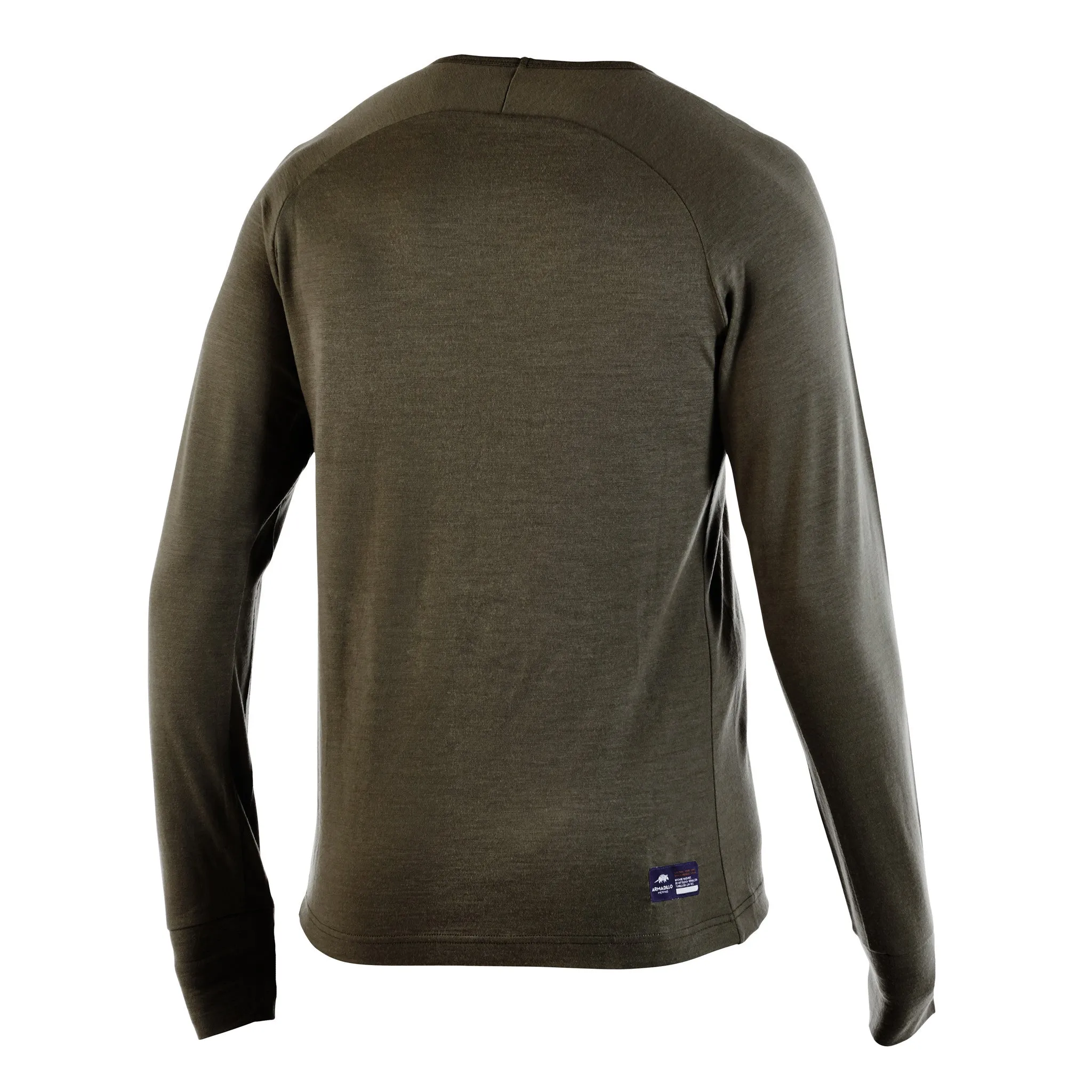 PANTHER - Mens Merino Wool Baselayer Big Cat Long Sleeve Crew Neck