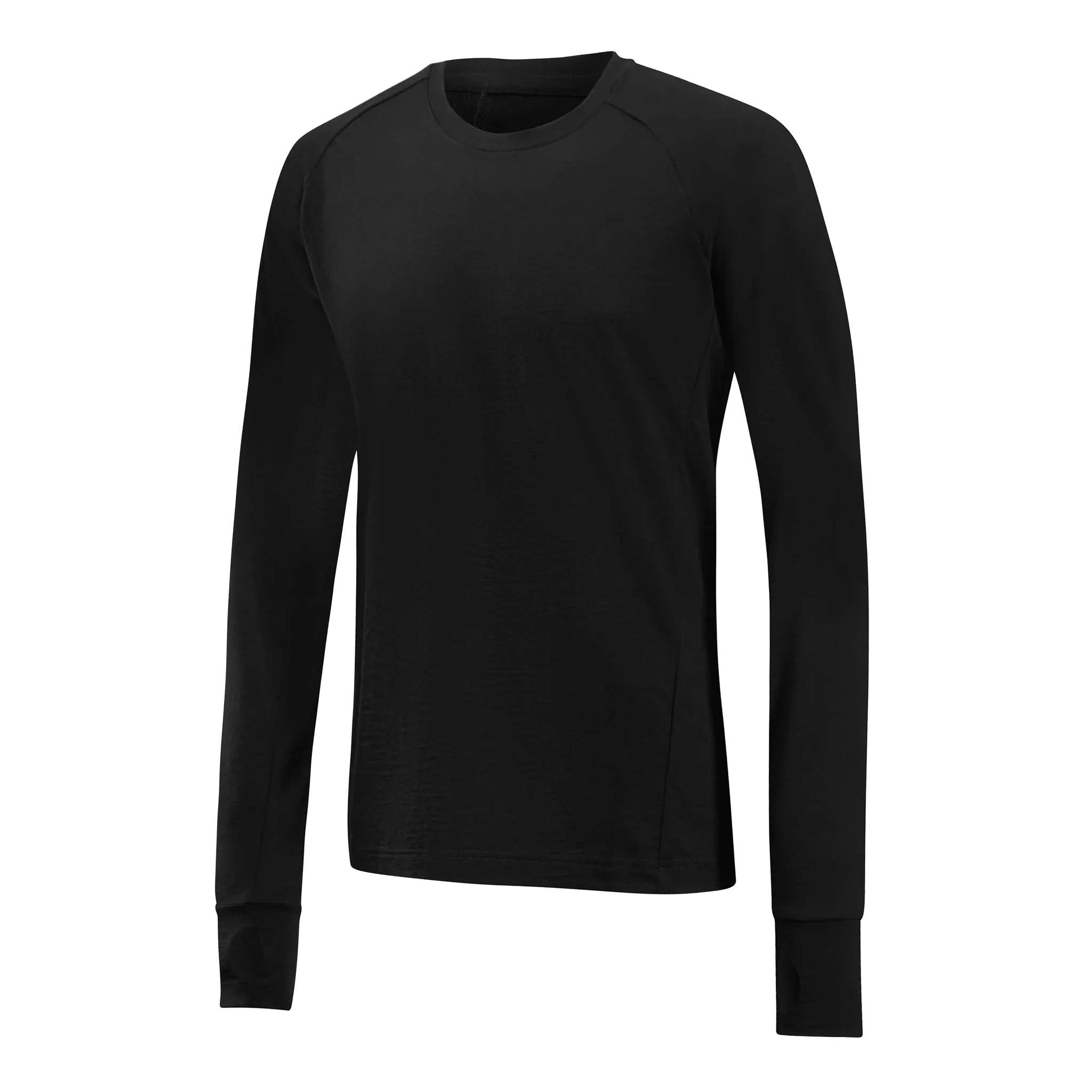 PANTHER - Mens Merino Wool Baselayer Big Cat Long Sleeve Crew Neck