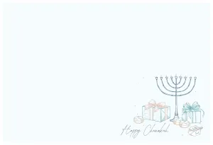 Pastel Drawn Menorah - Placemat