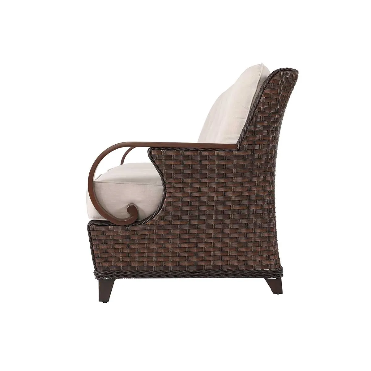 Patio Time Brooks 4-Piece Wicker Sofa Set with Swivel Rocking Chairs