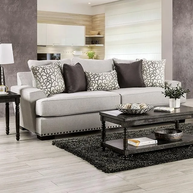 PICOTEE Sofa, Light Gray/Black