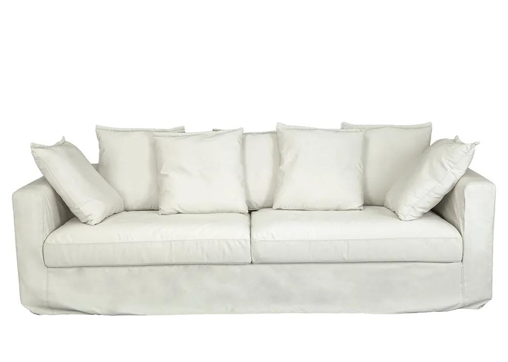 "Coral" Outdoor Three Seater Sofa, White