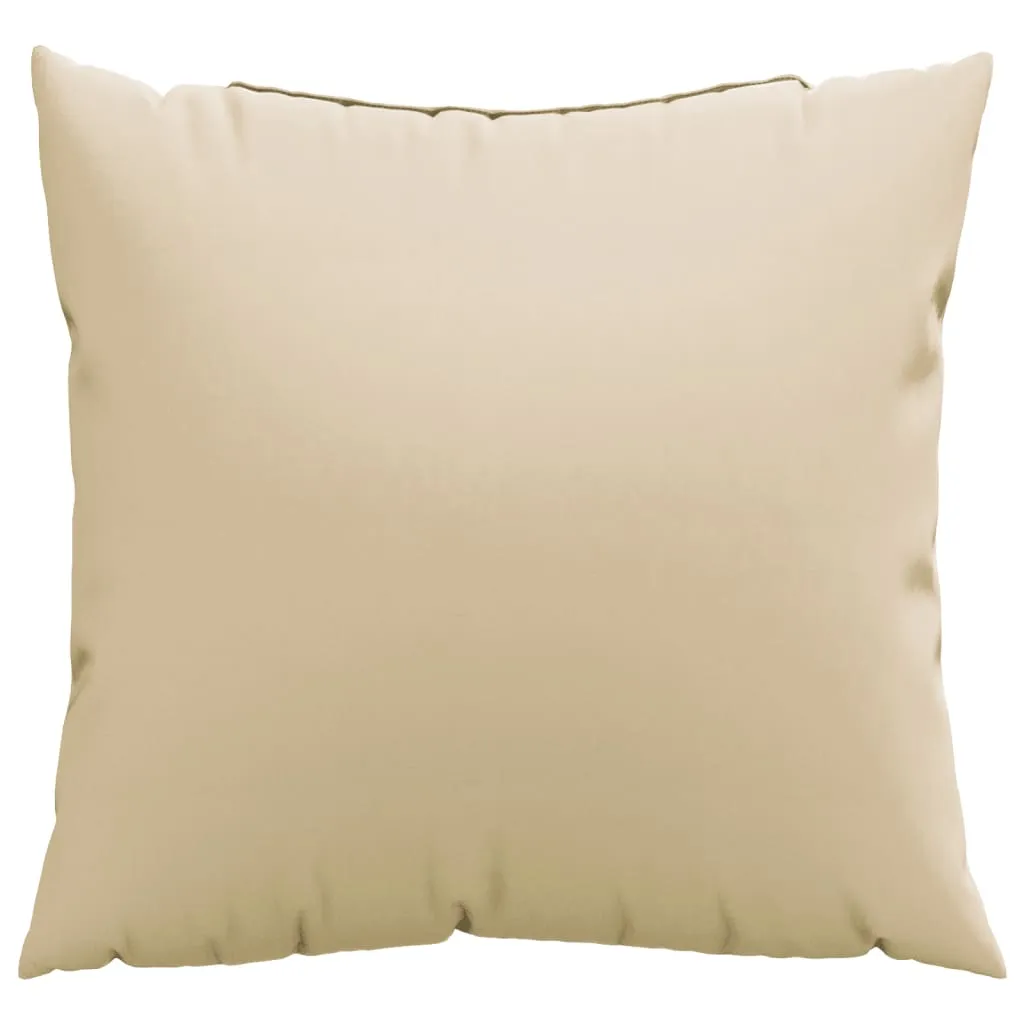 Sofa Cushions 4 pcs Beige 40x40 cm Fabric