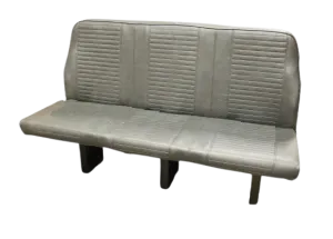 Triple Feather Handi Flip Bus Seat in Gray Vinyl Without Seatbelts