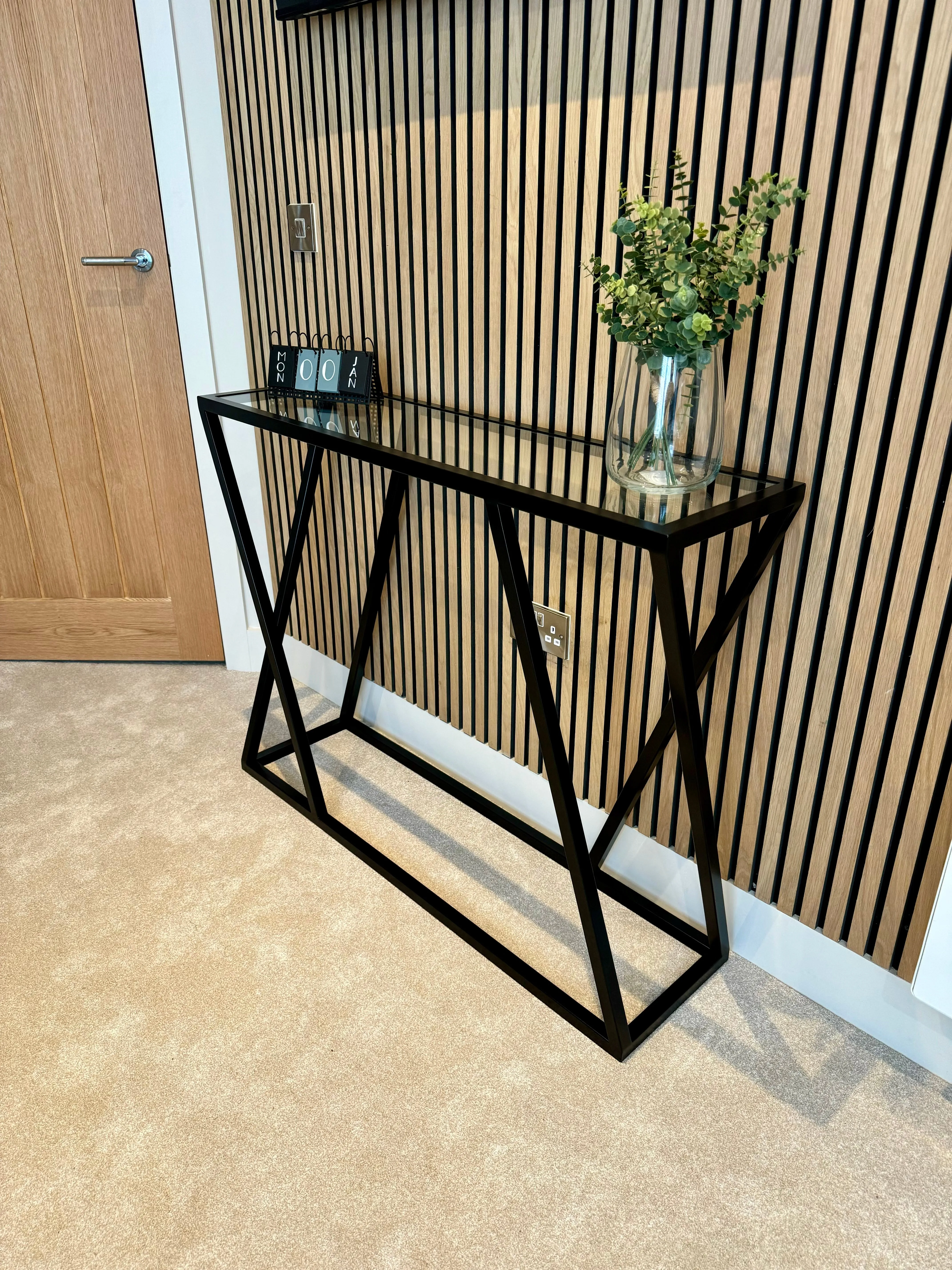 Twisted Console Table - Black