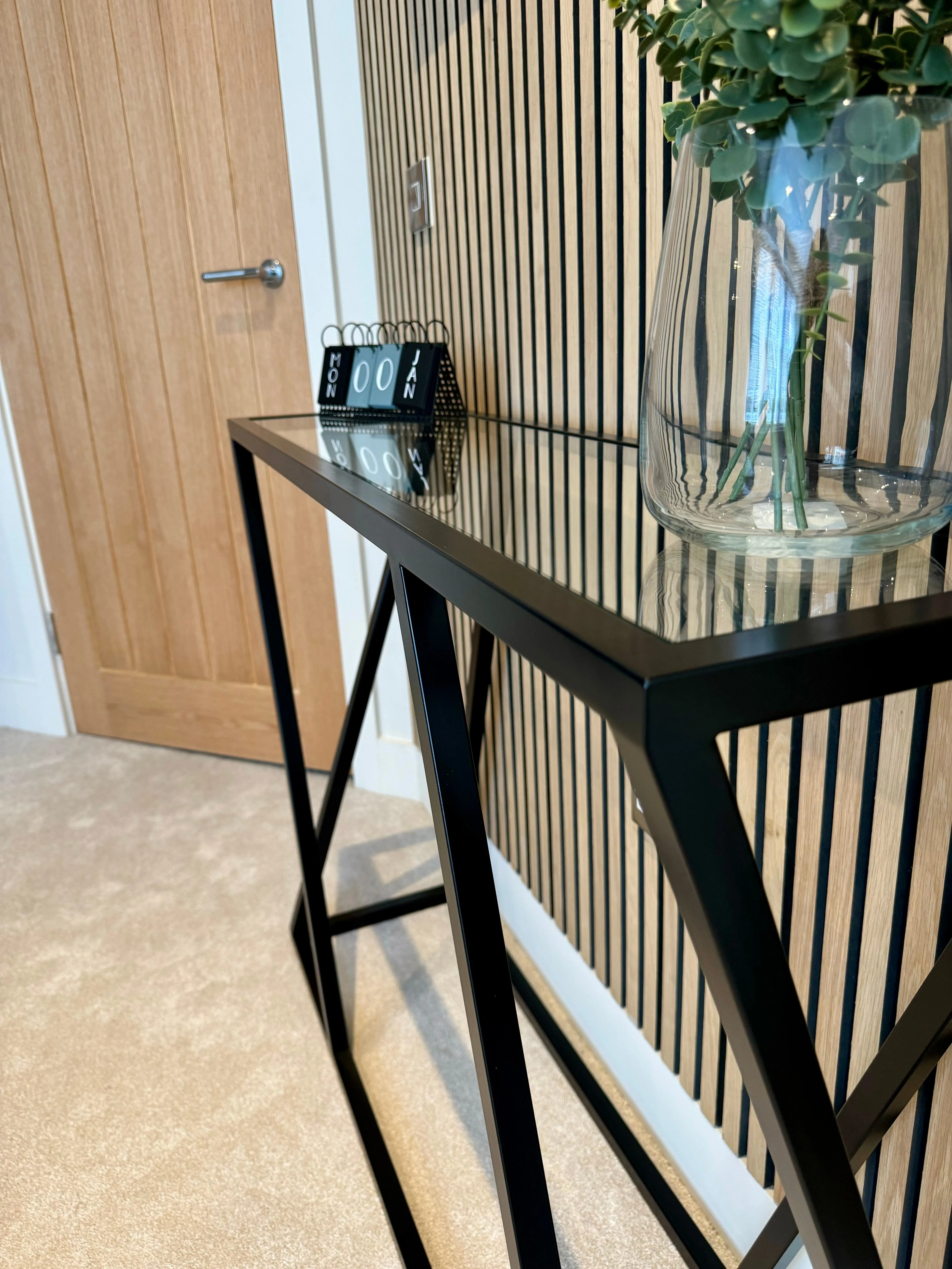 Twisted Console Table - Black