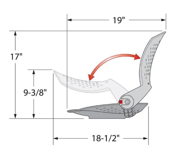 VENTURE FOLDING FISHING SEAT SHELL