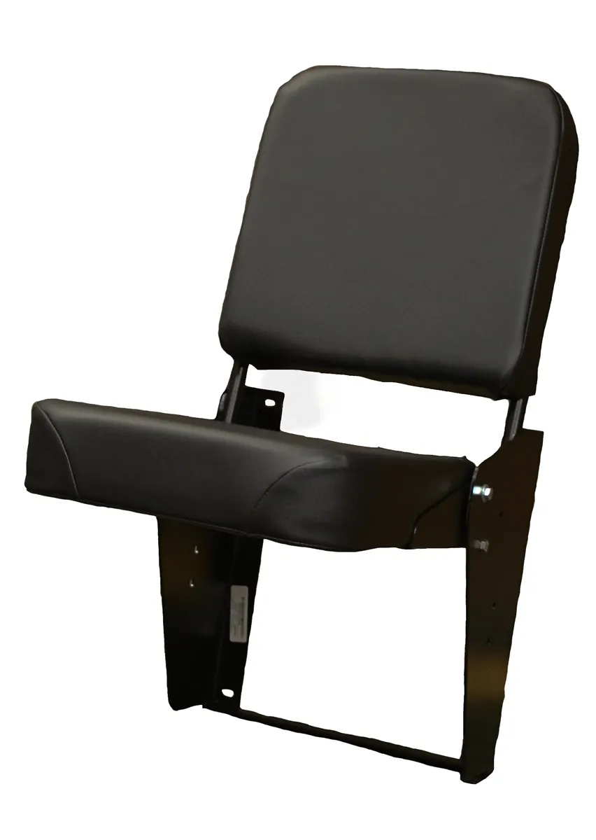 Wall Mounted Jump Seat with Backrest (Non-Spring Flip Up Seat)