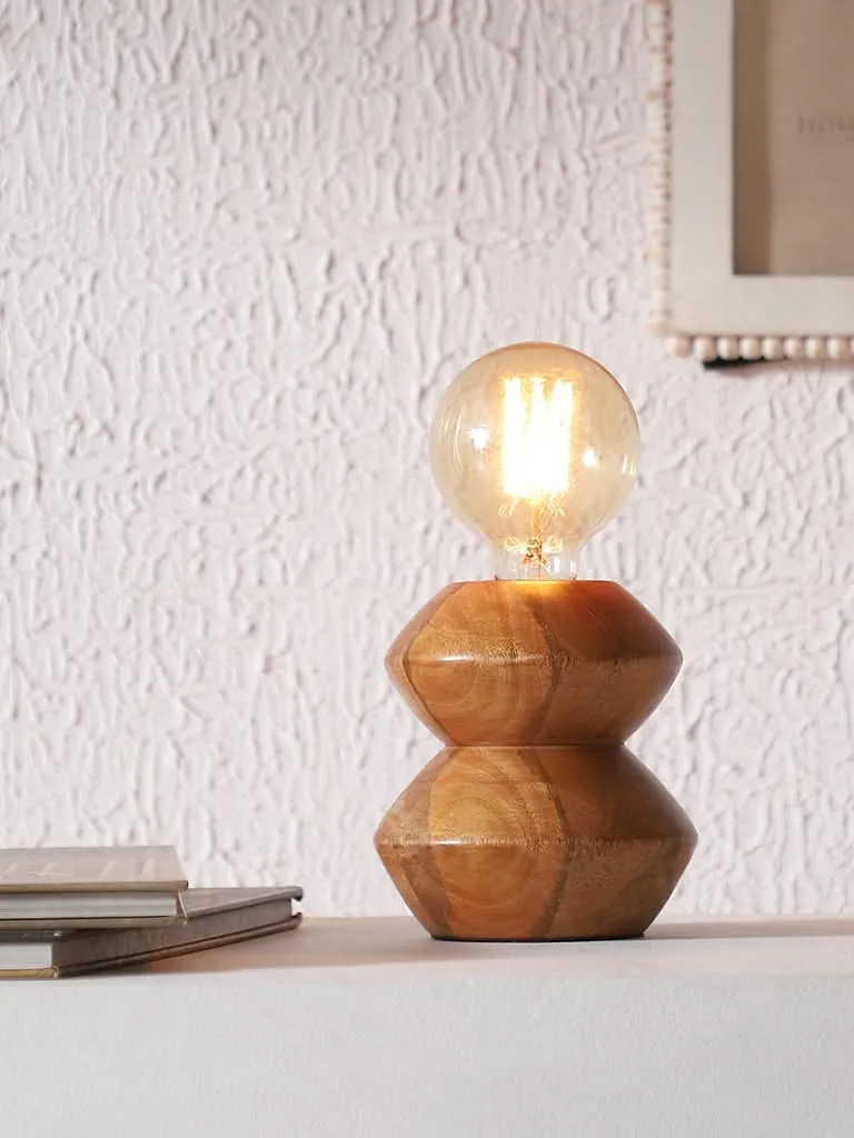 Westside Home Natural Wooden Table Lamp