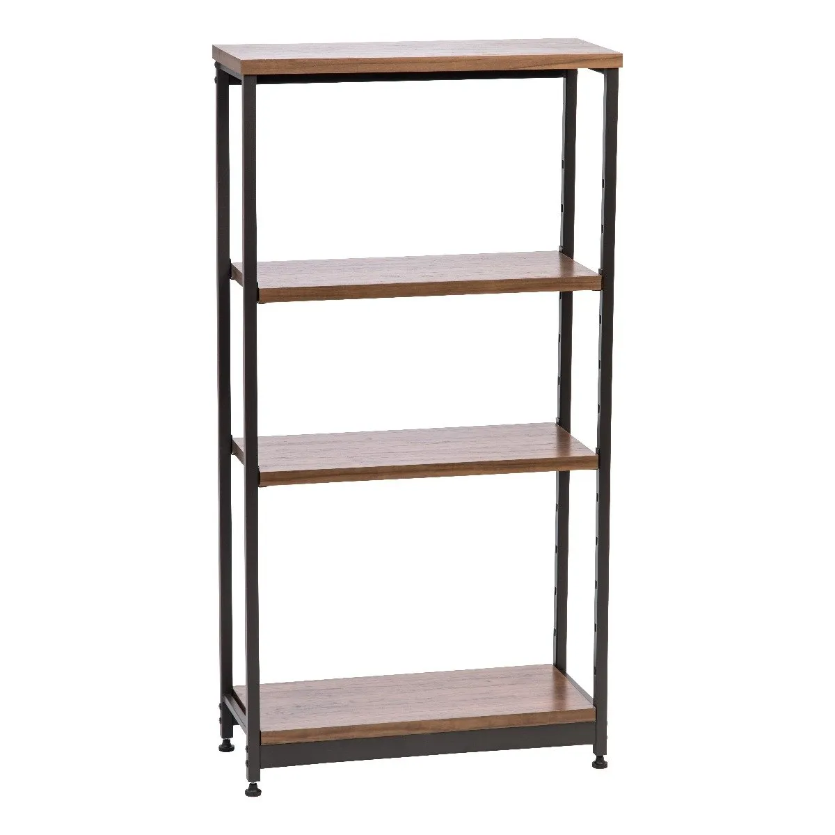 Wood and Metal Shelf - 4 Tier - Tall Narrow